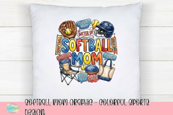 Celebrating Team Spirit: The Softball Mom Graphic