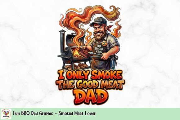 Fun BBQ Dad Graphic: The Ultimate Smoked Meat Lover Design