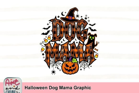 Halloween Dog Mama Graphic: A Spook-Tacular Design Asset