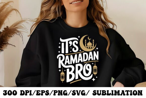 Modern Ramadan Kareem Graphic: A Bold Crescent Design