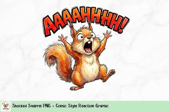 Shocked Squirrel PNG: Inject Comic-Style Surprise into Your Designs