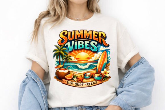 Summer Vibes PNG Graphic T-Shirt: The Ultimate Design Asset