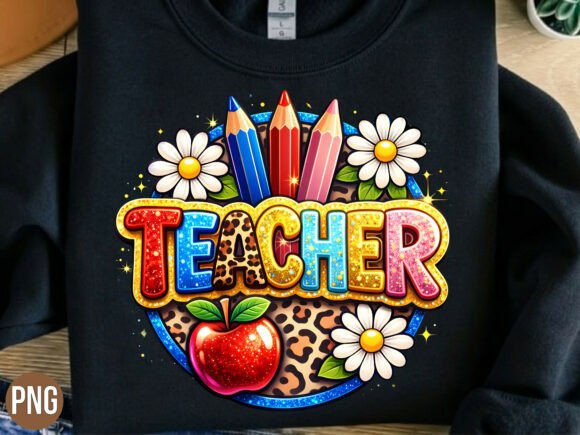 Teacher Apple Pencil School Graphic: A Fresh Take on Creative Assets