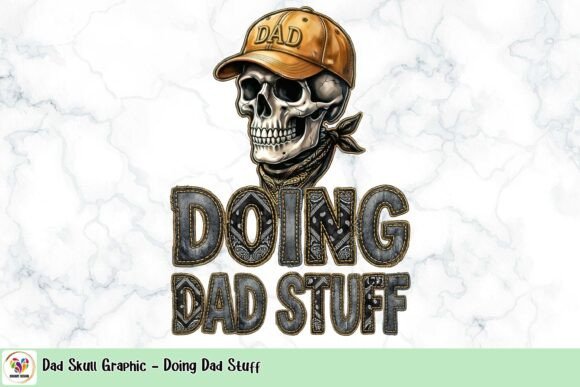 The Dad Skull Graphic: Edgy Humor for Modern Designs