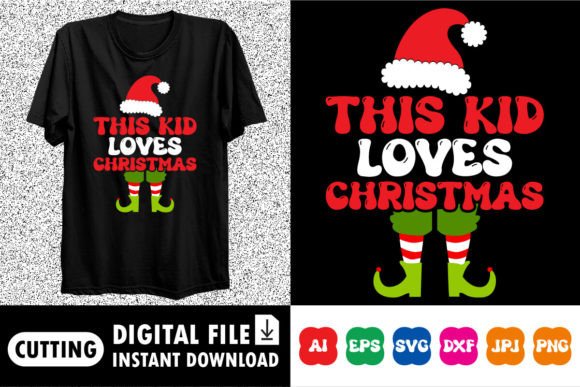 This Kid Loves Christmas: A Festive Design Asset