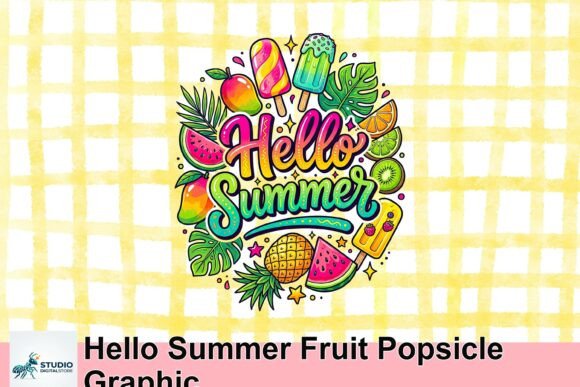 Unleashing Summer Energy: The Hello Summer Fruit Popsicle Graphic